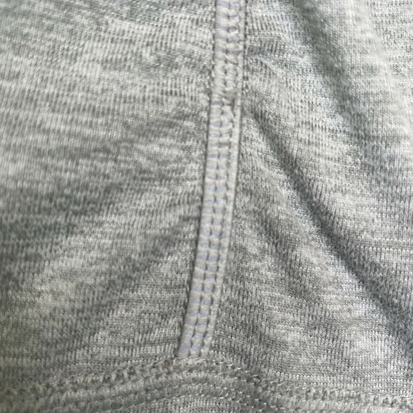 Lucy Gray 3/4 Zip Pullover Ruched Long Sleeve Women's Size Small Thumb Holes - Picture 8 of 10